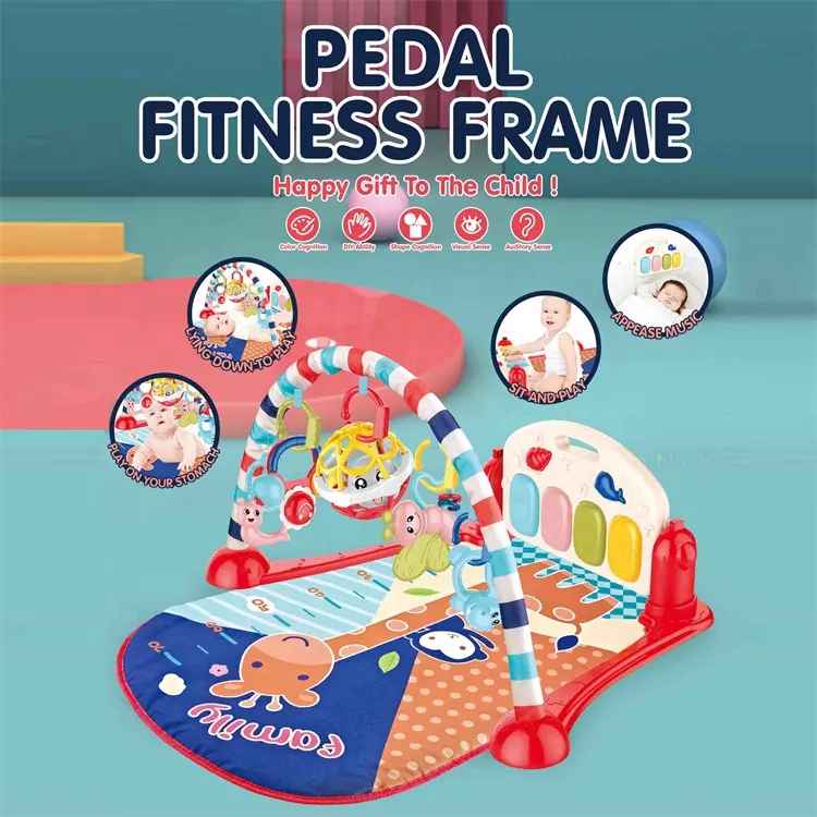 Saltea de activitati pentru bebelusi, cu muzica si lumini PEDAL FITNES FRAME