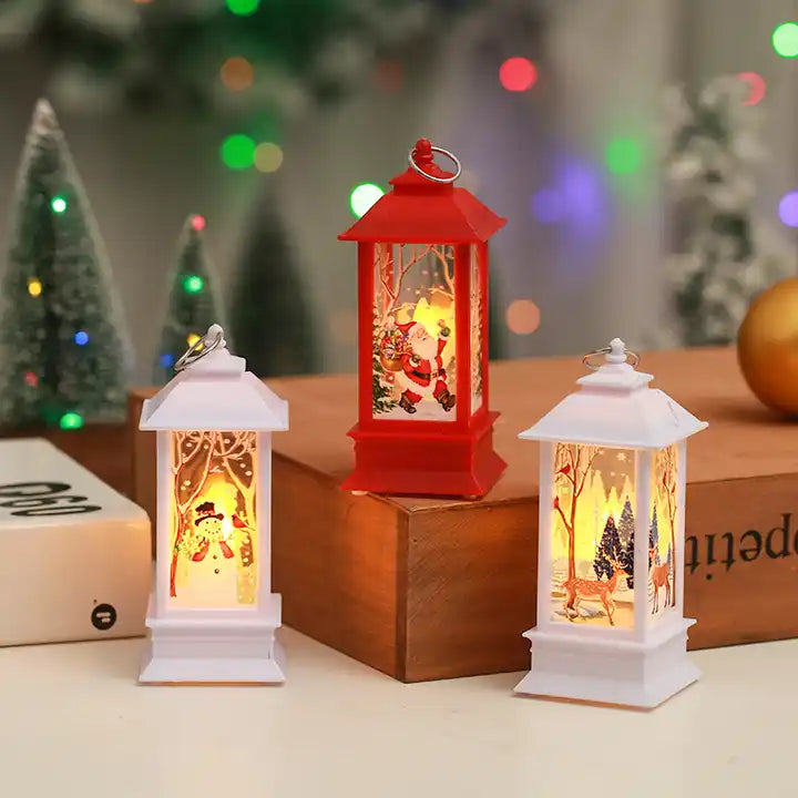 Felinar Craciun -cu led 22 cm