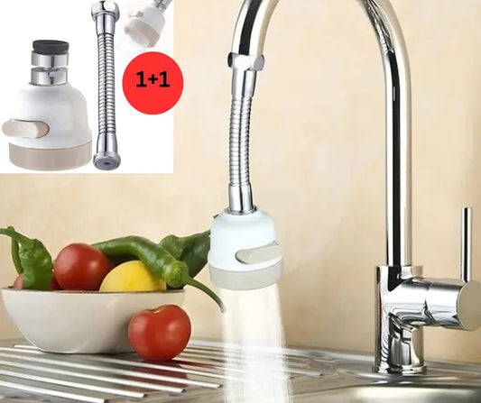 🔥OFERTA 1+1 !🔥 Prelungitor flexibil universal pentru robinet cu 3 moduri de pulverizare
