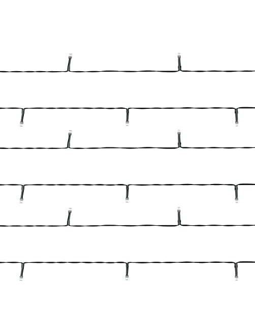 Instalație LED Albcald cu energie solară, 200 LED-uri, 20 metri rezistent la apă, senzor de amurgzori