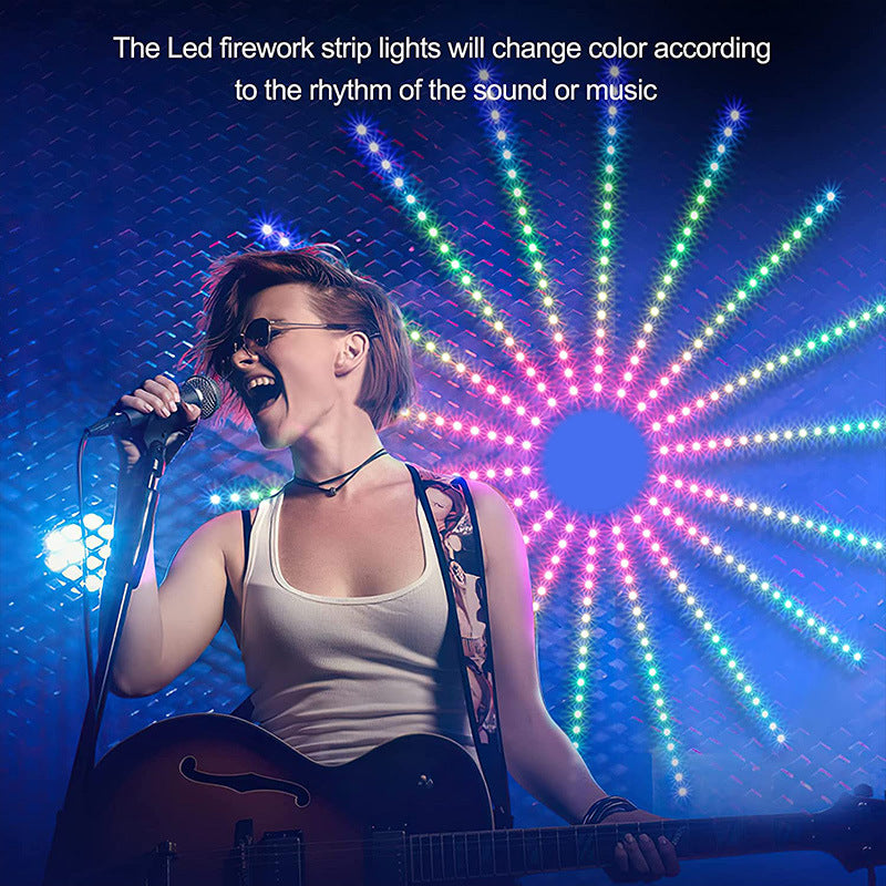 Bandă luminoasă inteligentă cu LED-uri, Artificii