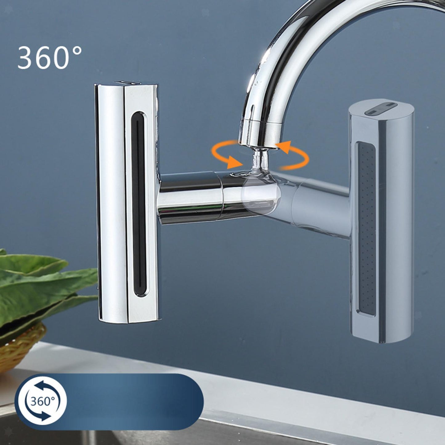 Adaptor robinet universal 3 moduri pulverizare, rotire 360 grade