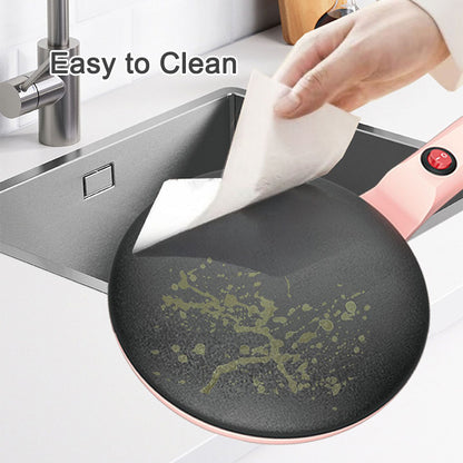 Tigaie electrica pentru clatite, diamentru de 20 cm, putere 600W, suprafata de gatire antiaderenta