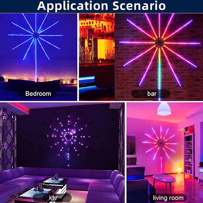 Bandă luminoasă inteligentă cu LED-uri, Artificii