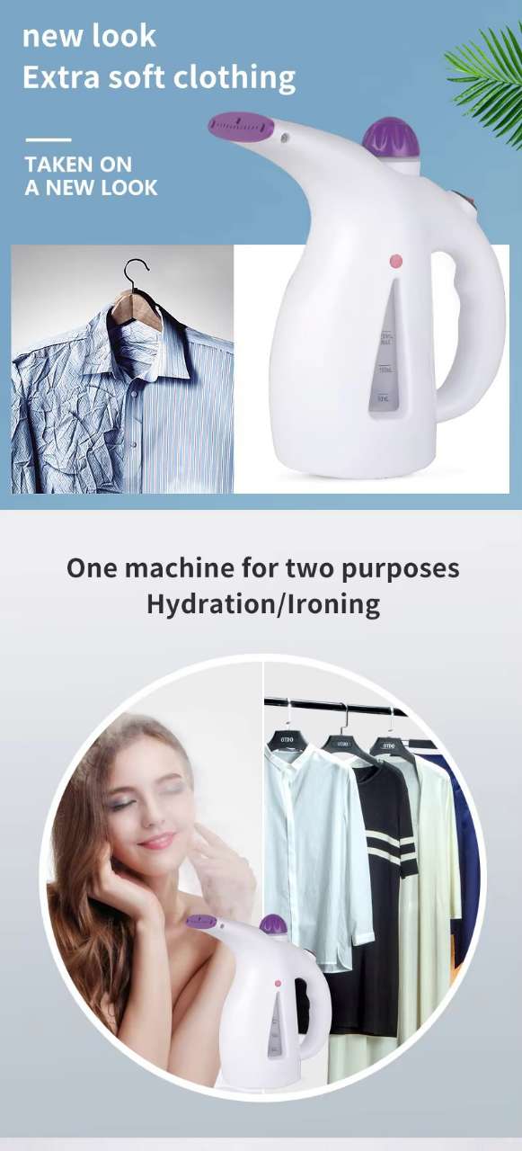 Steamer cu aburi pentru haine, aparat de călcat vertical portabil de mână