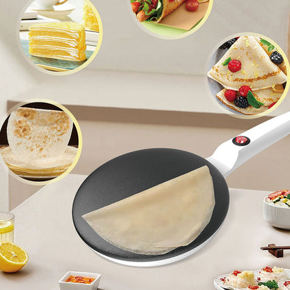 Tigaie electrica pentru clatite, diamentru de 20 cm, putere 600W, suprafata de gatire antiaderenta