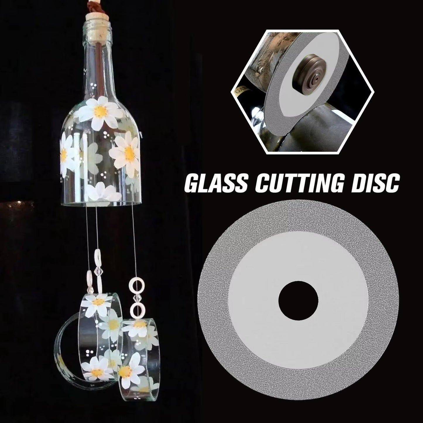 Disc Profesional 125mm pentru Taiat Sticla, Gresie, Faianta si Ceramica,Compatibil cu Flex si Alte Echipamente