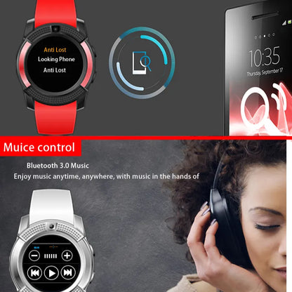 Smartwatch MediaTek V8, cartela SIM, camera