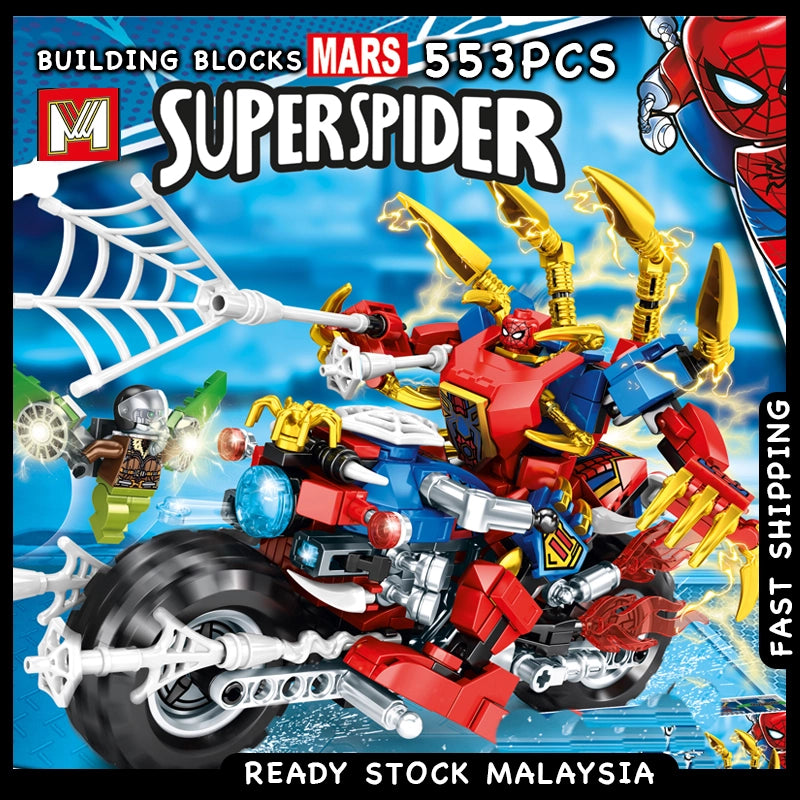 Set de constructie Spider-Man Superheroes, 553 de piese