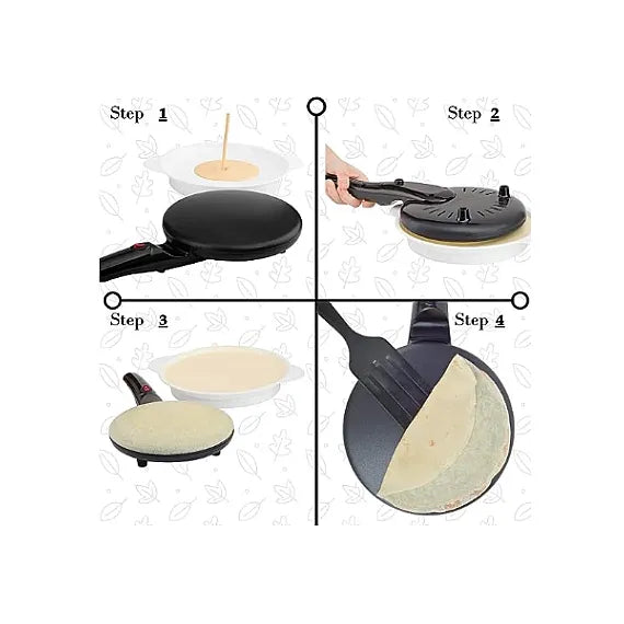 Tigaie electrica pentru clatite, diamentru de 20 cm, putere 600W, suprafata de gatire antiaderenta