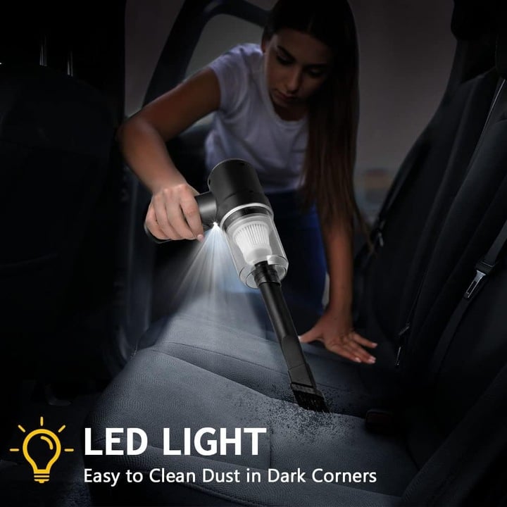 Aspirator Auto Portabil Multifuncțional 3 în 1, 9000Pa