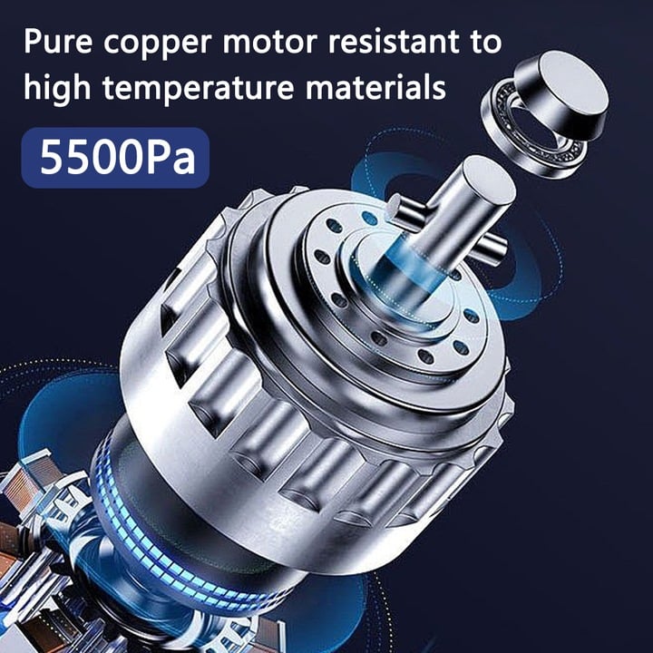 Aspirator Auto Portabil Multifuncțional 3 în 1, 9000Pa