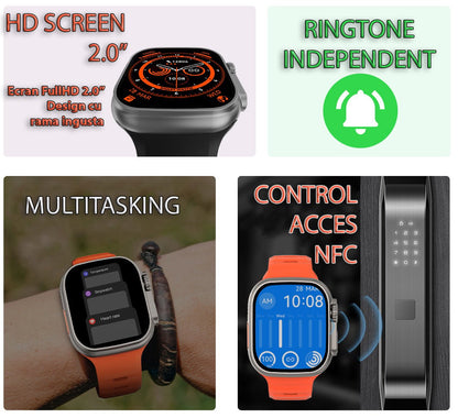 Ceas Inteligent SmartWatch 1.99 inch+ Curea EXTRA