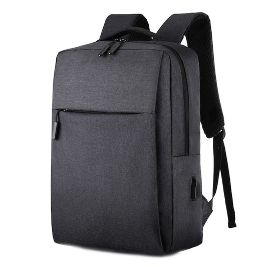 Rucsac pentru laptop portabil, cu port de incarcare USB, Rezistent la apa, Rezistent la zgarieturi, 15.6” Negru