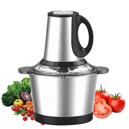 Blender si Tocator Electric Universal Bol 2L Inox, 4 Lame din otel de inalta calitate