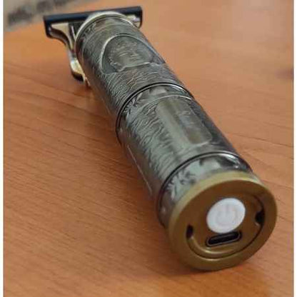 Aparat de tuns Vintage T9, profesional, fara fir, pentru par si barba, reincarcabil