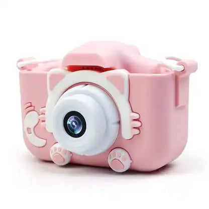 Camera pentru copii, STELS, De la 3 la 10 ani, 1080P, Ecran 2 inchi, 1920x1080, Video, MicroSD, Protectie impotriva caderilor, Roz/Albastru