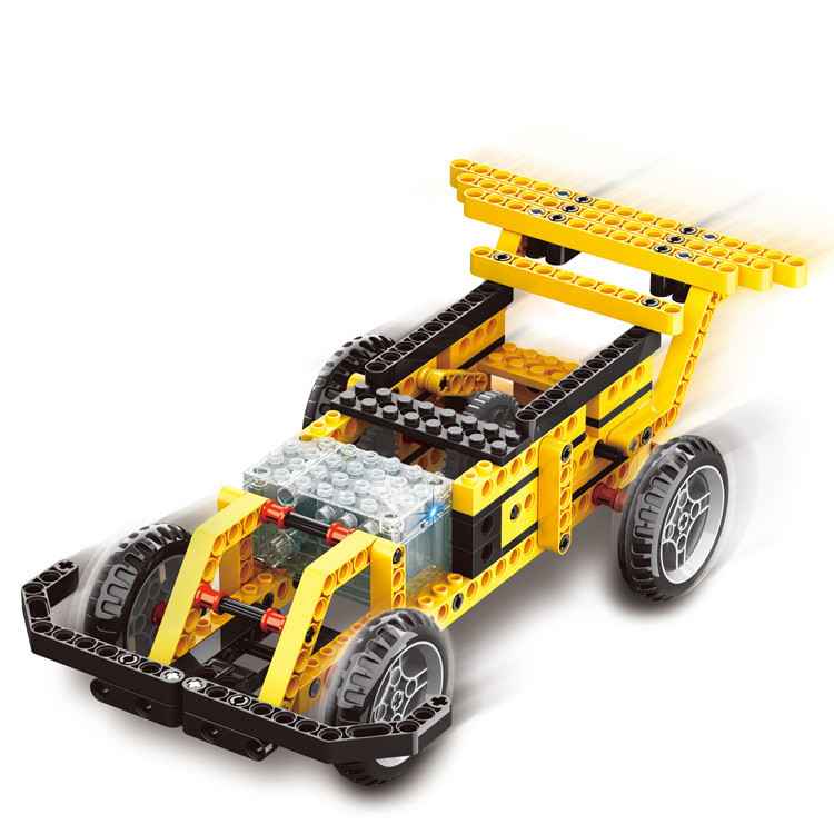 Set gen lego masina Formula 1 cu baterii, motor si telecomanda 1401