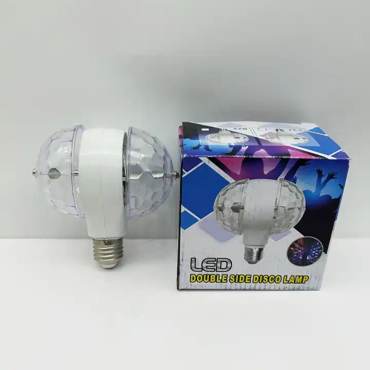 Bec Rotativ Dublu Cu Proiectie De Lumini Disco cu adaptor inclus