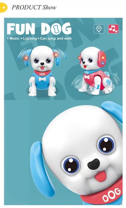 Catelus Jucarie caine robot pentru copii, interactiv, canta, danseaza,