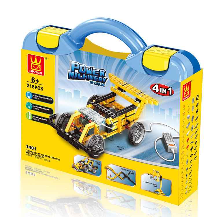 Set gen lego masina Formula 1 cu baterii, motor si telecomanda 1401