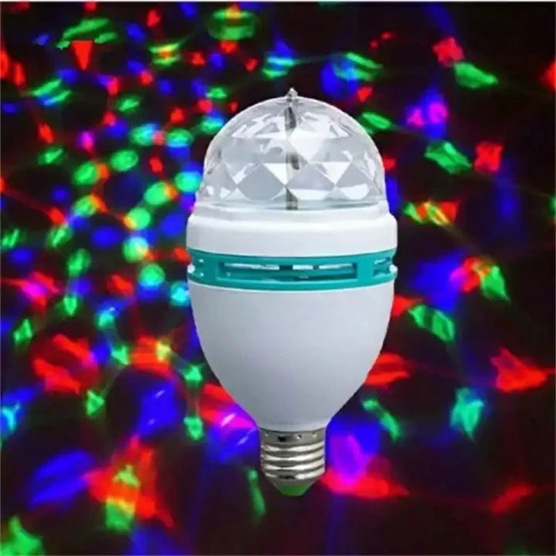 BEC DISCO ROTATIV CU LED-URI MULTICOLORE cu adaptor inclus in preț