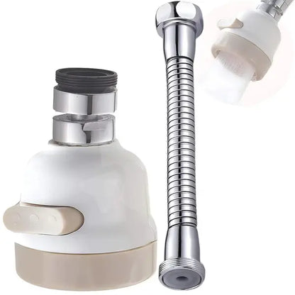 🔥OFERTA 1+1 !🔥 Prelungitor flexibil universal pentru robinet cu 3 moduri de pulverizare