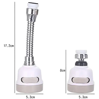🔥OFERTA 1+1 !🔥 Prelungitor flexibil universal pentru robinet cu 3 moduri de pulverizare