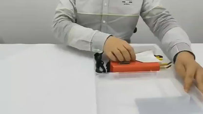 Set de sudura plastic cu pistol si 200 de capse, multifunctional, cu geanta de transport, rosu