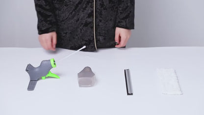 Stergator geam cu laveta si pulverizator 25 cm