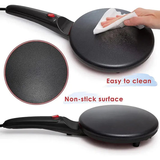 Tigaie electrica pentru clatite, diamentru de 20 cm, putere 600W, suprafata de gatire antiaderenta