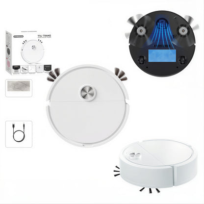 Aspirator Robot Inteligent 16cm cu Perii Laterale, Filtru și Încărcare USB Design